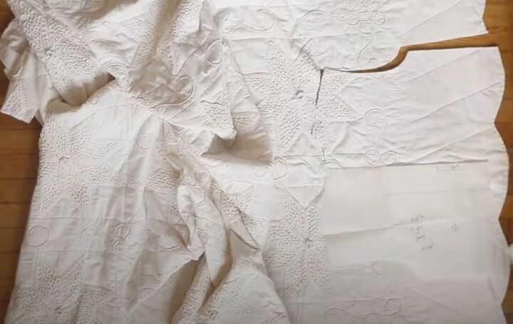 how to diy a super fabulous quilt coat, Cutting out fabric