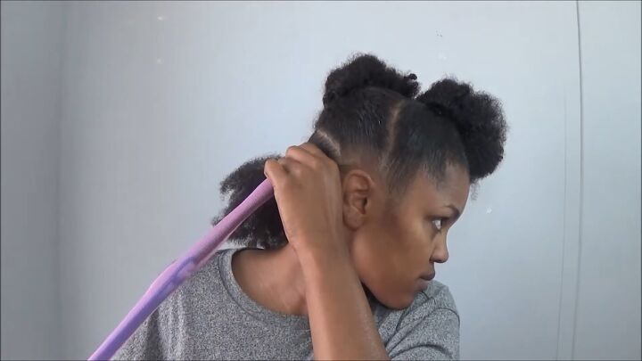 how to use heatless curling rods for a curly mohawk hairstyle, Attaching curl formers