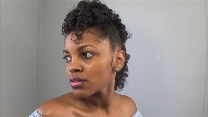 how to use heatless curling rods for a curly mohawk hairstyle, How to use heatless curling rods Finished look