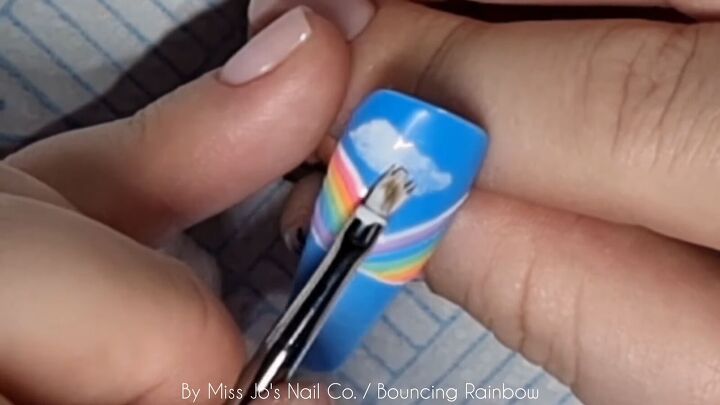 easy st patrick s day nails tutorial, Adding clouds