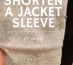 shorten a jacket sleeve by hand elise s sewing studio, How to shorten a jacket sleeve by hand