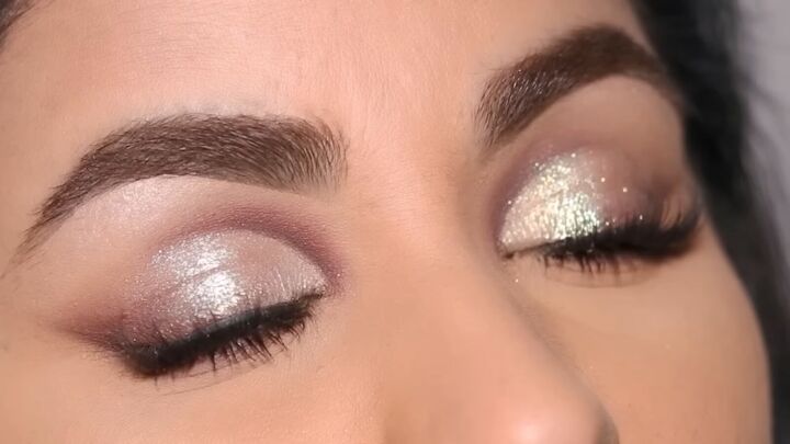 easy and glam cut crease eye makeup tutorial, Cut crease eye makeup