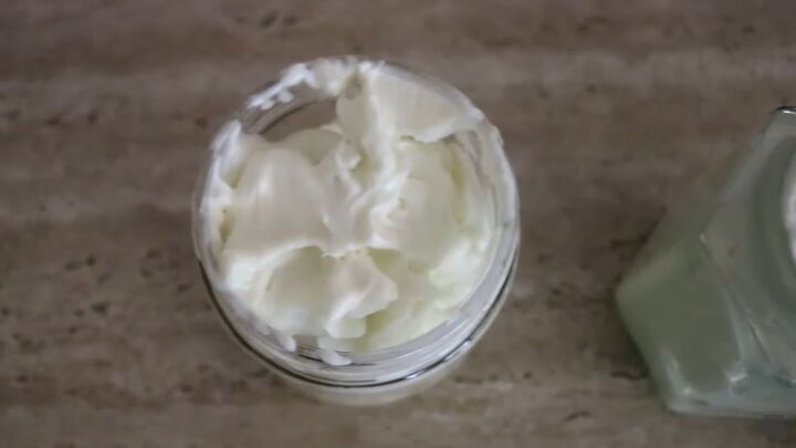 how to make luxurious whipped shea body butter, Whipped body butter in jar
