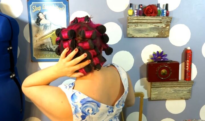 call the midwife inspired easy curly vintage hairstyle tutorial, Curling hair