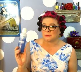 call the midwife inspired easy curly vintage hairstyle tutorial, Applying setting lotion