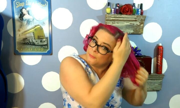 call the midwife inspired easy curly vintage hairstyle tutorial, Applying pomade