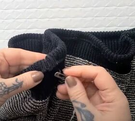 She turned this bulky, thrifted 80s sweater into something we were NOT expecting