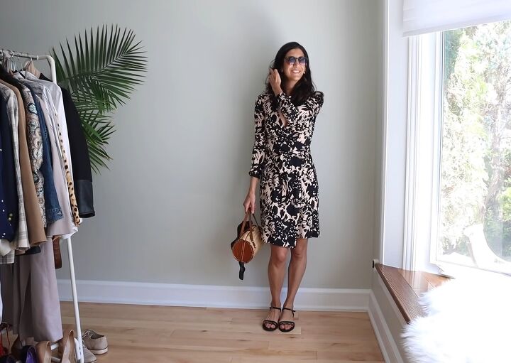 how to style a wrap dress in 14 creative ways, Easy weekend style