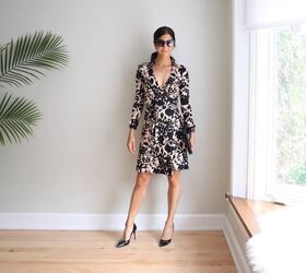 how to style a wrap dress in 14 creative ways, Elevated minimal style