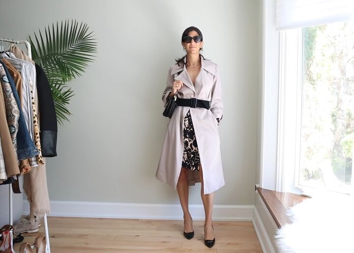how to style a wrap dress in 14 creative ways, Espionage chic style