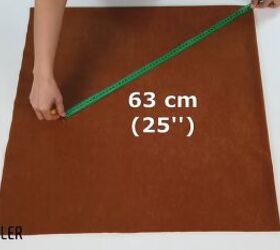 no sew tutorial how to diy a cozy shawl vest, Measuring fabric