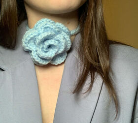 make your own crochet flower choker beginner friendly