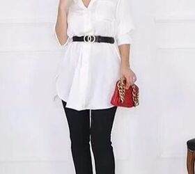 glam white shirt for a night out look, Casual oversized white shirt outfit