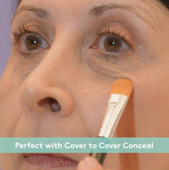 mature makeup tutorial how to apply concealer for dark circles, Applying concealer