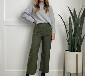 can you wear cropped wide leg pants in winter outfits merrick s art, Wide leg pants gray sweater