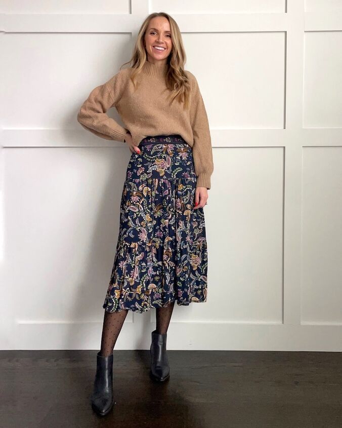how to wear spring dresses with boots merrick s art, sheer tights with floral skirt