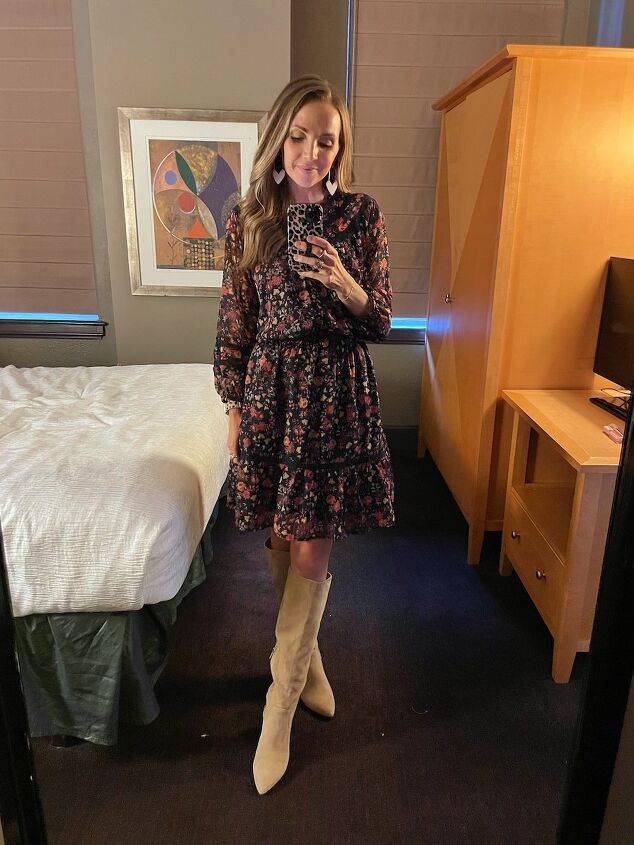how to wear spring dresses with boots merrick s art, dress with tall boots