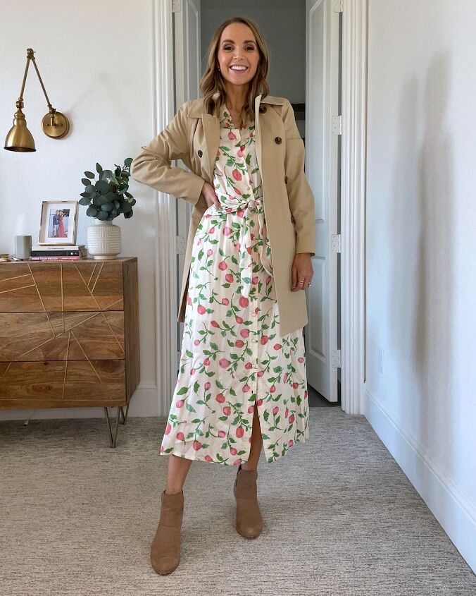 spring dress with boots Scoop Summer Dress Cowboy Walmart How to Wear Spring Dresses