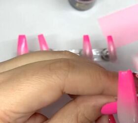 how to diy cute pink ombre nails at home, Blending