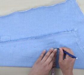 how to upcycle a men s shirt into a cute ruffle mini dress, Making ruffles