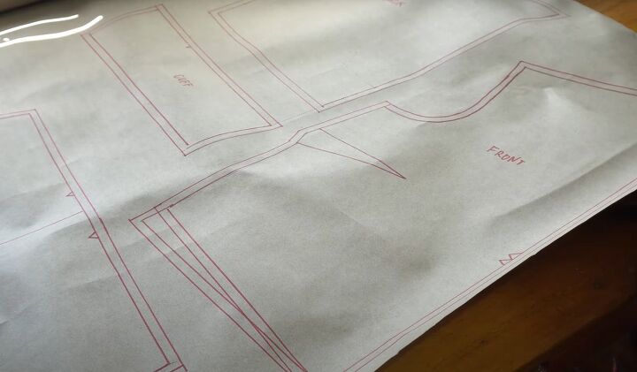 sewing tutorial how diy a long sleeve satin shirt dress, Drafting pattern