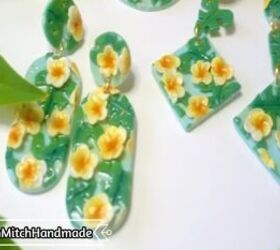 How to DIY Monstera Leaf Earrings From Polymer Clay