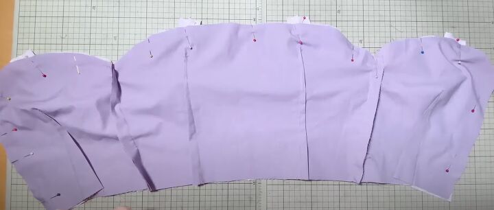 sewing tutorial how to diy a cute purple bustier dress, Bodice lining