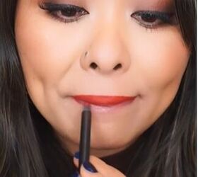 viral and super easy lipstick hack would you try this, Filling in top lip