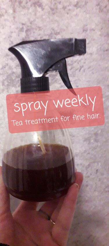 diy hair remedy try this weekly to help with shedding hair loss, DIY tea rinse