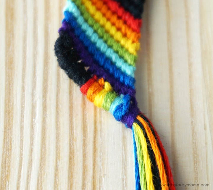 Rainbow Plaid Friendship Bracelet | Upstyle