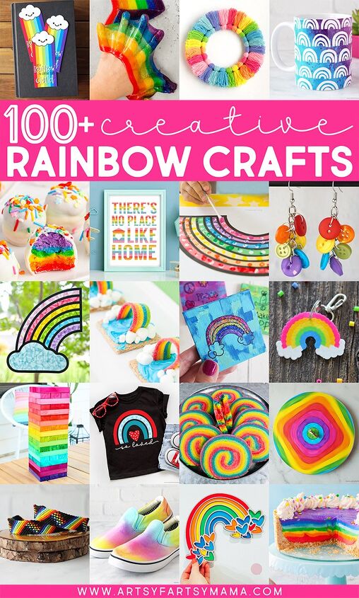 rainbow plaid friendship bracelet, 100 Creative Rainbow Crafts