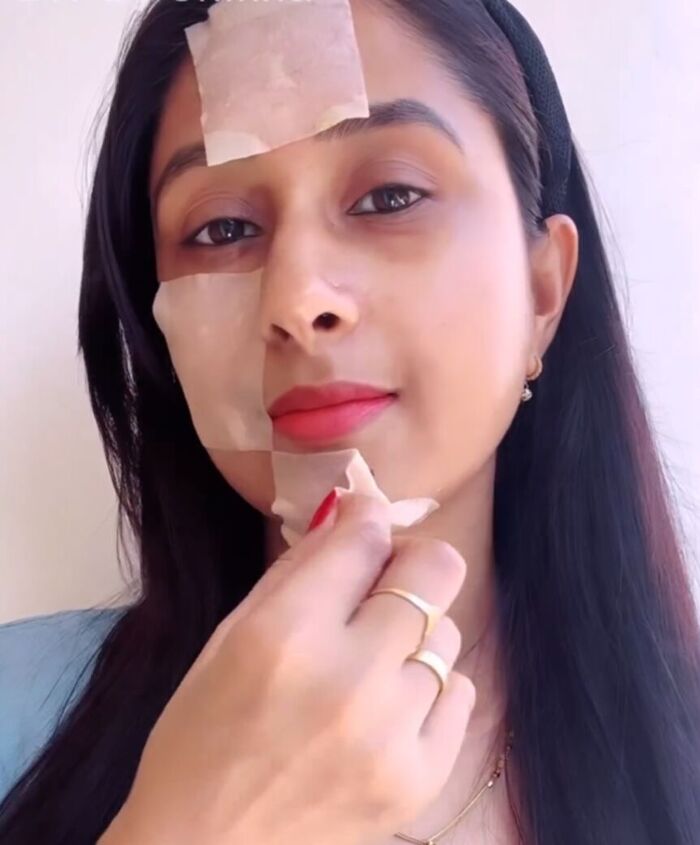 squeeze a potato for this facial diy, Removing makeup pads from face