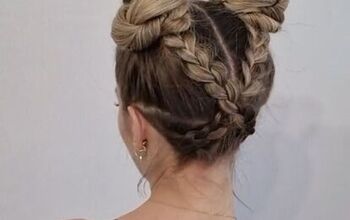 Perfect Braid and Bun Hairstyle for Working Out