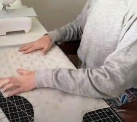 how to sew a super cute cottagecore shirt, Cutting out the fabric
