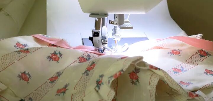 how to sew a super cute cottagecore shirt, Attaching the collar