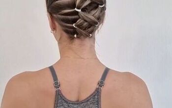 This Hairstyle Pulls All Your Hair up, Perfect for Gym Days!
