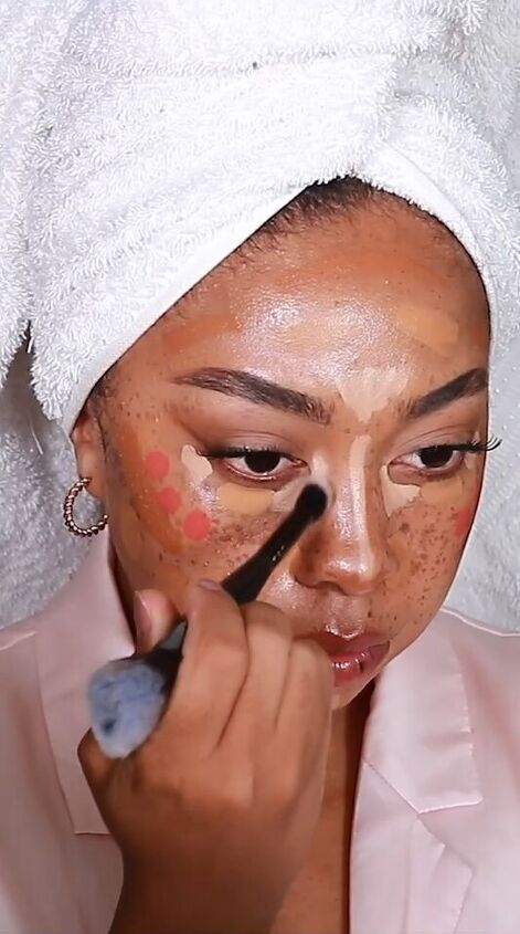 avoid cakey makeup with this easy one layer makeup tutorial, Blending