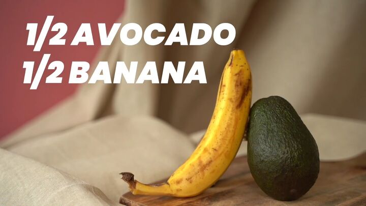 easy avocado hair mask recipe, Banana and avocado