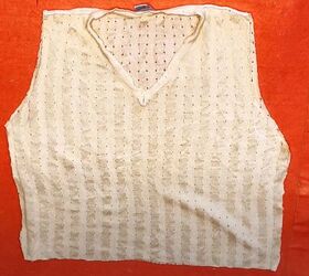 how to diy a cute knit sweater vest, Assembling sweater vest