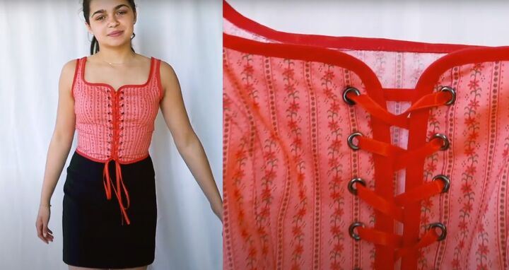 how to sew a cute and sexy corset top, DIY corset top