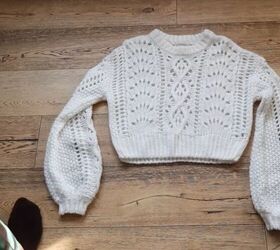 alexander wang dupe how to diy a cute safety pin sweater, Cable knit sweater