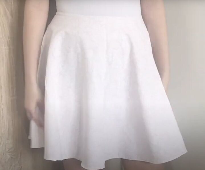 how to sew a 3 4 circle skirt from a bed sheet, 3 4 circle skirt