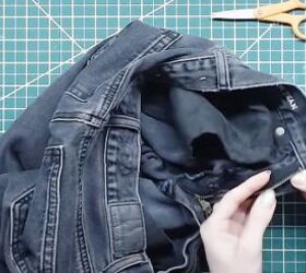 how to fix a broken zipper on jeans with an easy button fly, Removing the old zipper
