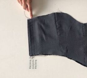 sewing tutorial how to make a corset belt, Making place for eyelet holes
