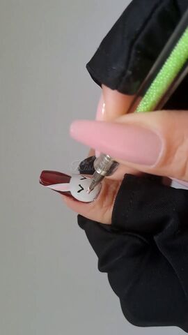how to diy cute rabbit nail art, Adding blush