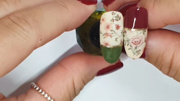 how to diy cute floral spring nails, Nail design 4
