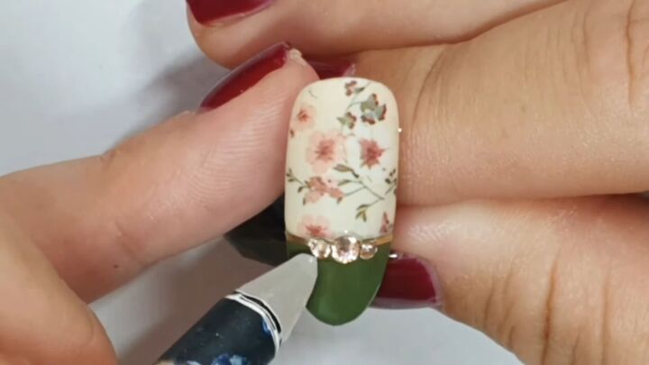 how to diy cute floral spring nails, Nail design 5