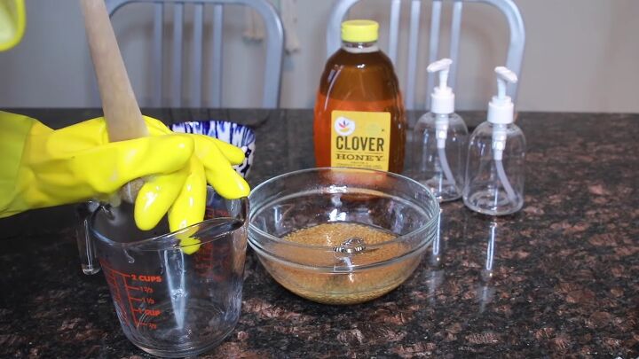 how to diy an easy flaxseed gel for curly hair, Filtering gel