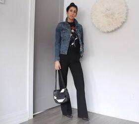 how to shop your closet 19 ways to style black pants, Rock n roll style