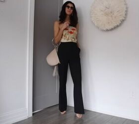 how to shop your closet 19 ways to style black pants, Romance inspired